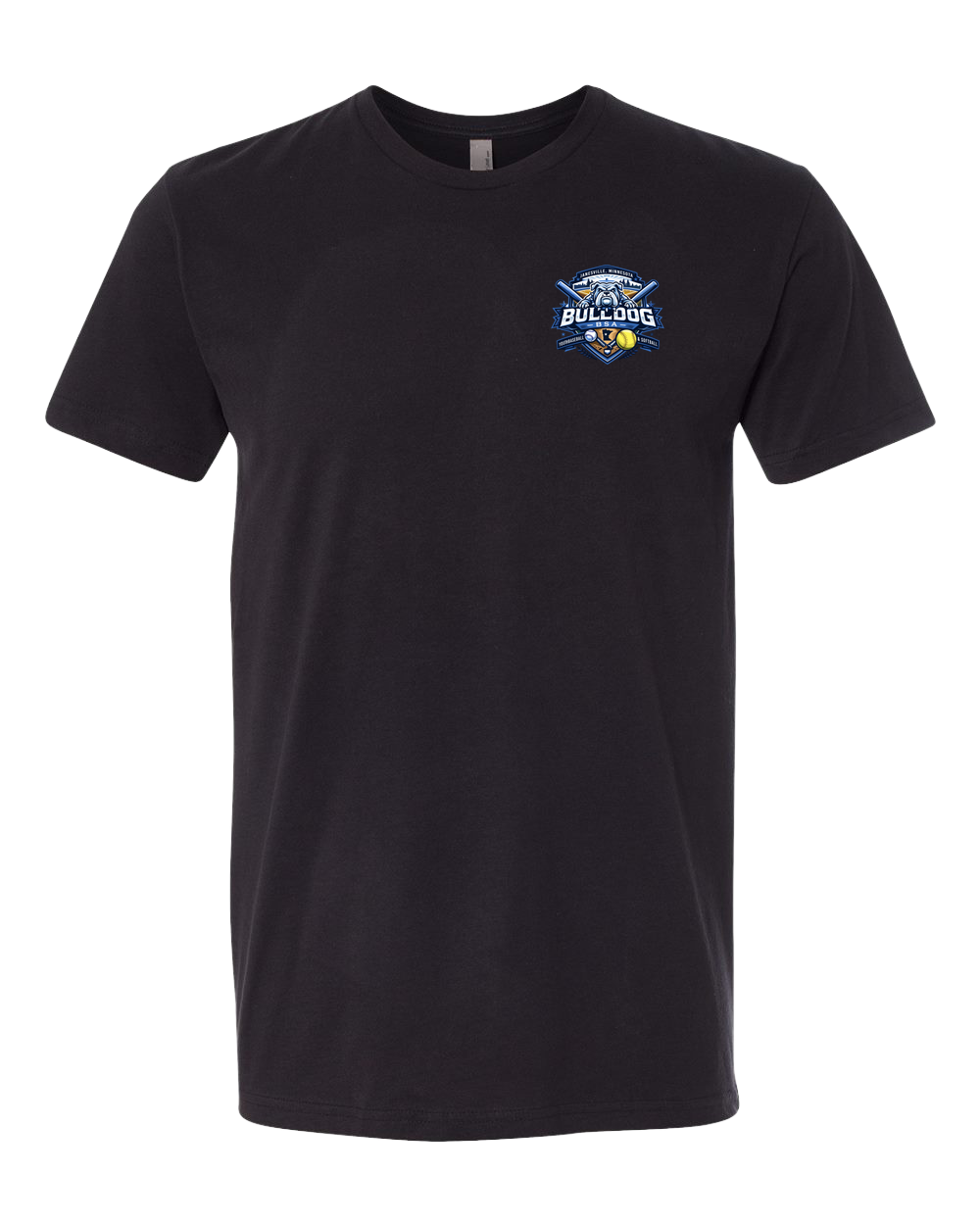 JWP Youth Baseball/Softball - Black T-Shirt - Left Chest