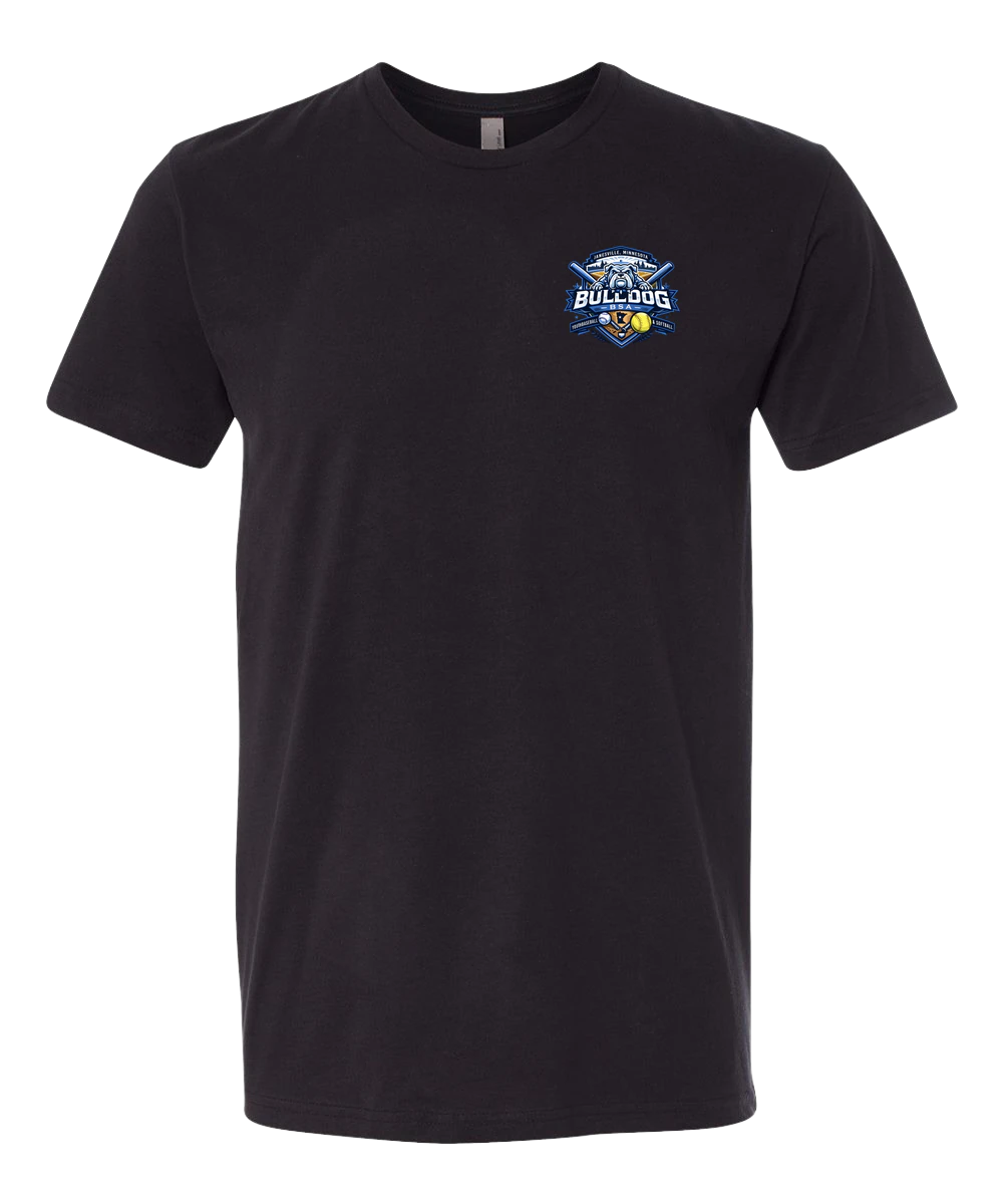 JWP Youth Baseball/Softball - Black T-Shirt - Left Chest