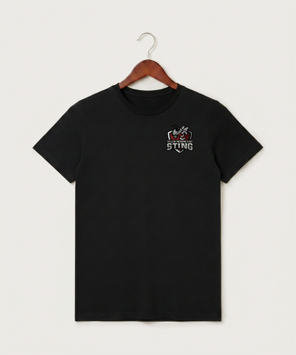 Yellow Medicine East High School Football (Boys) - Black T-Shirt - Left Chest