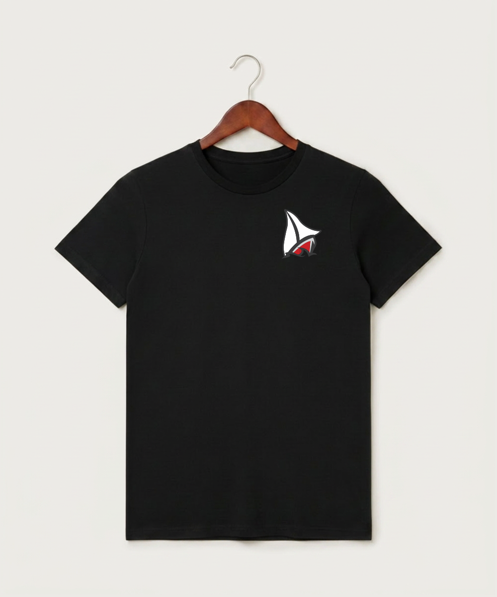 Detroit Lakes Community High School Football (Boys) - Black T-Shirt - Left Chest