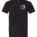 New York Mills Baseball - Black T-Shirt - Left Chest