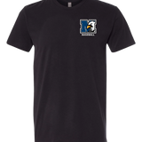 New York Mills Baseball - Black T-Shirt - Left Chest