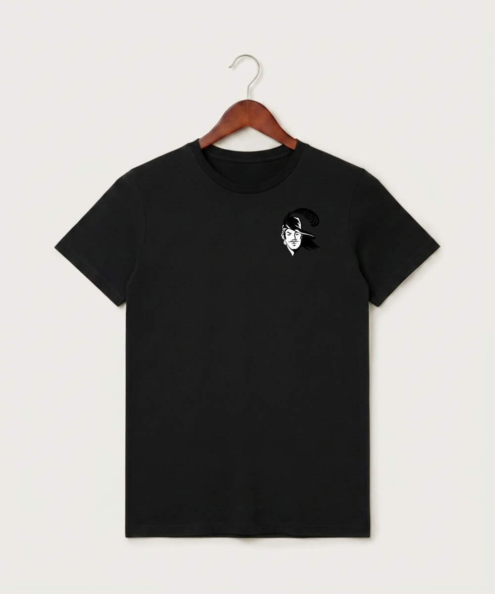 Border West Football (Boys) - Black T-Shirt - Left Chest