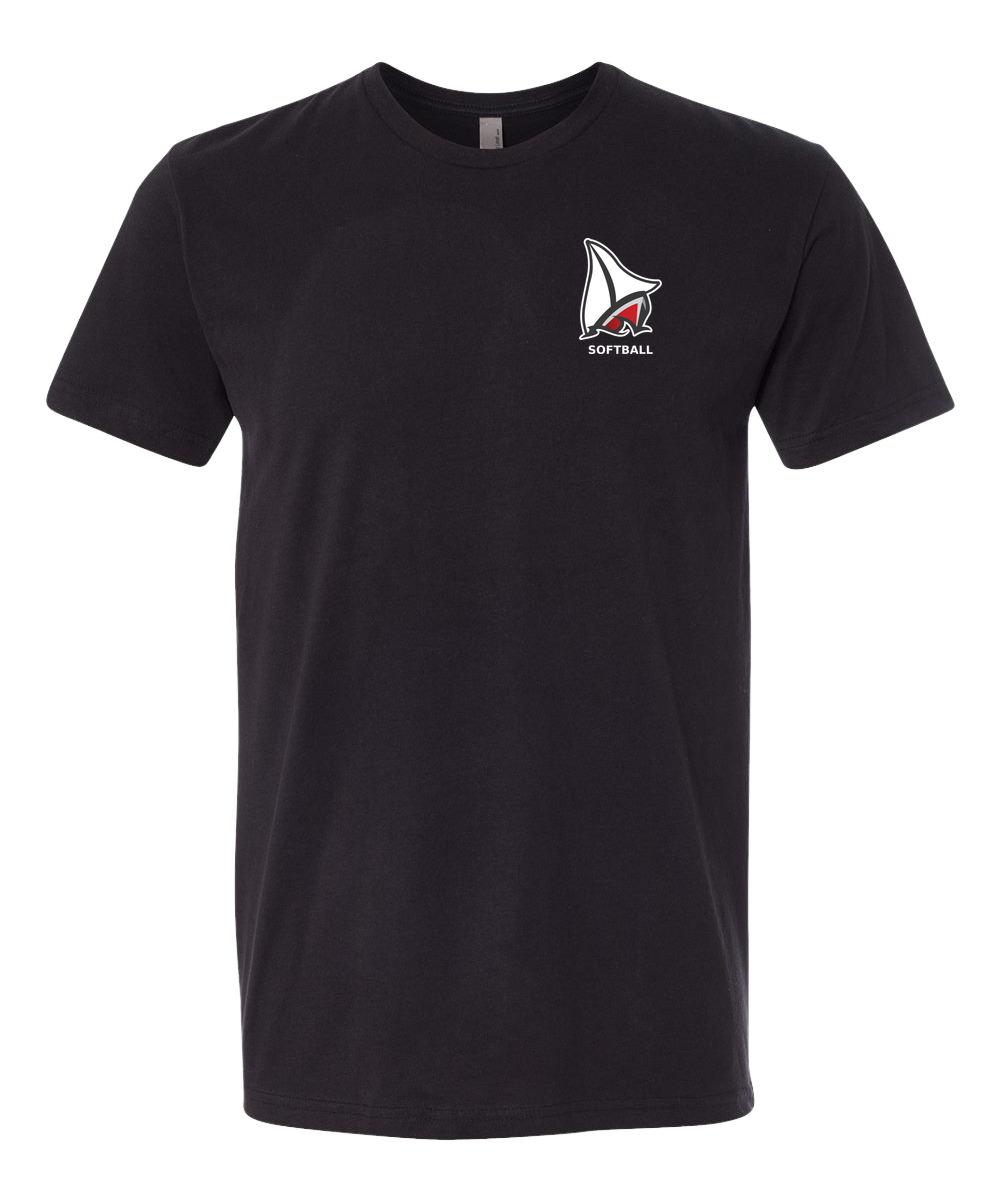 Detroit Lakes Softball - Black T-Shirt - Left Chest