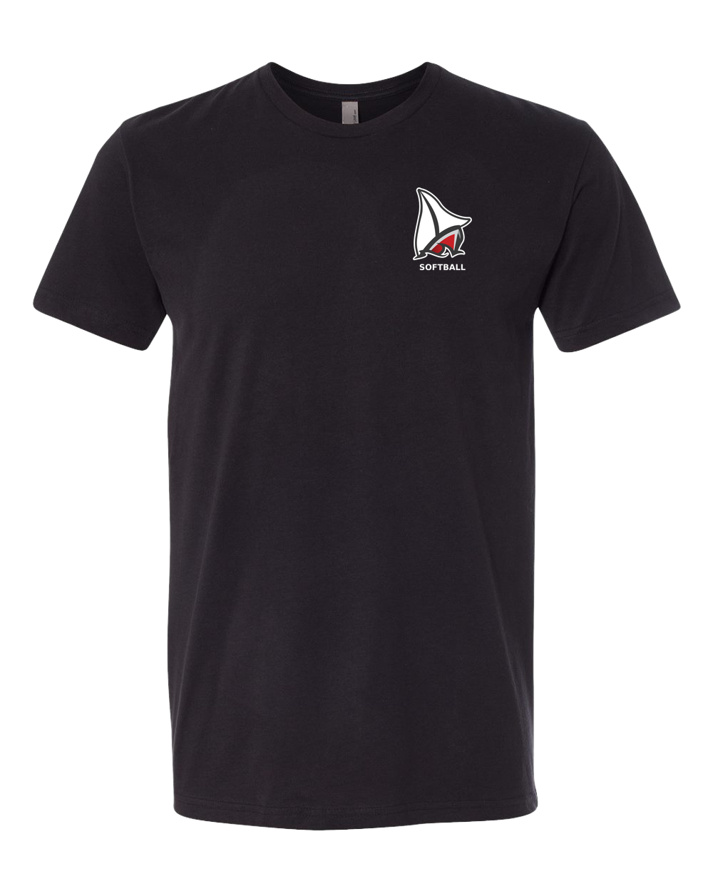 Detroit Lakes Softball - Black T-Shirt - Left Chest