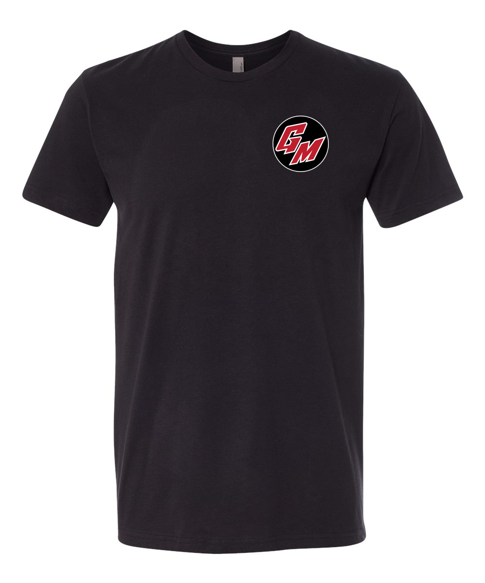 Ghostfit Sports Testing 2 - Black T-Shirt - Left Chest
