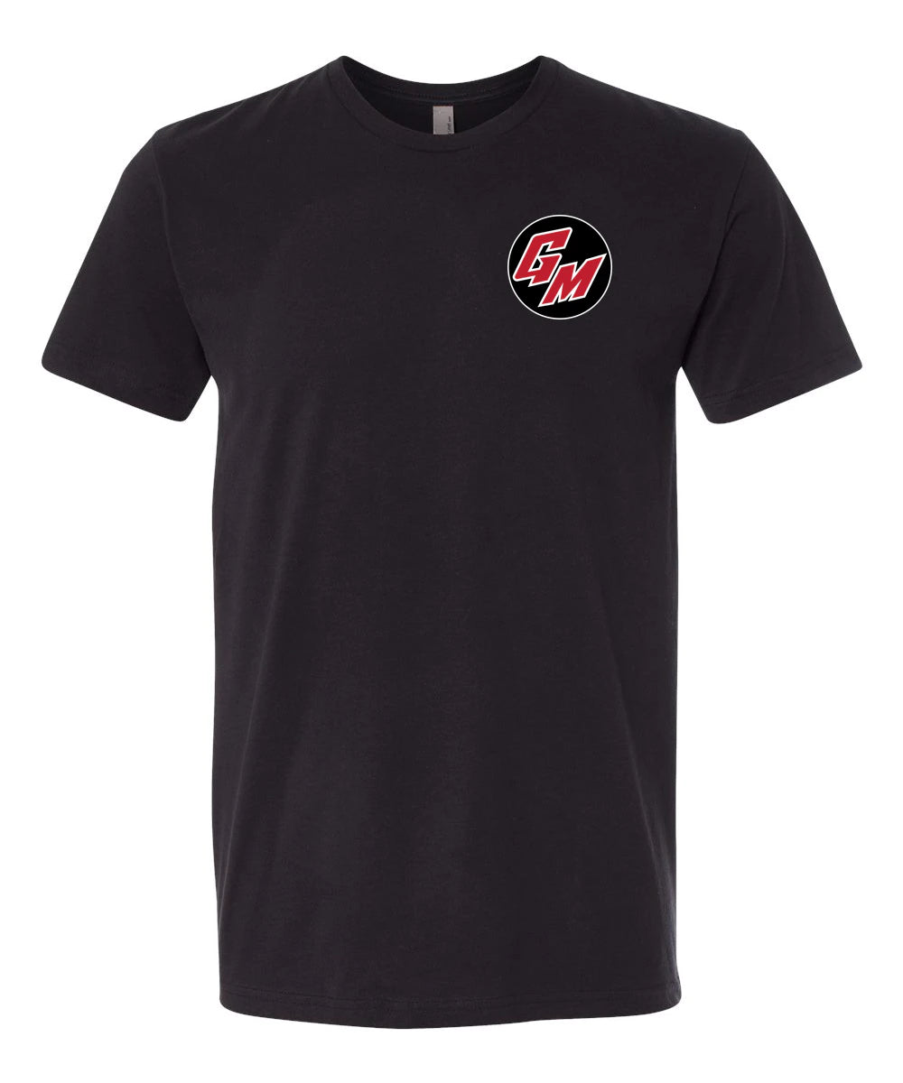Ghostfit Sports Testing 2 - Black T-Shirt - Left Chest