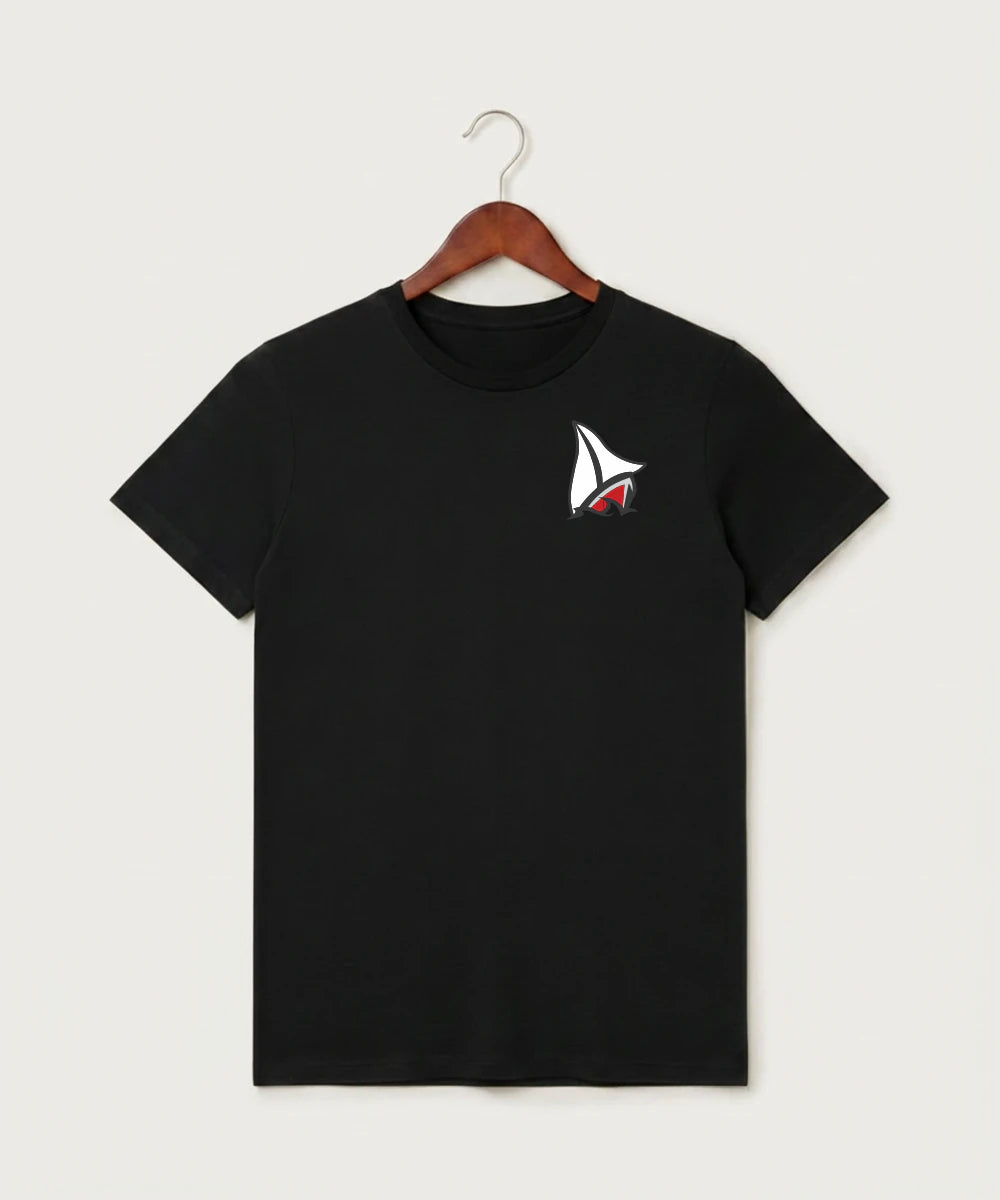 Detroit Lakes Community High School Football (Boys) - Black T-Shirt - Left Chest