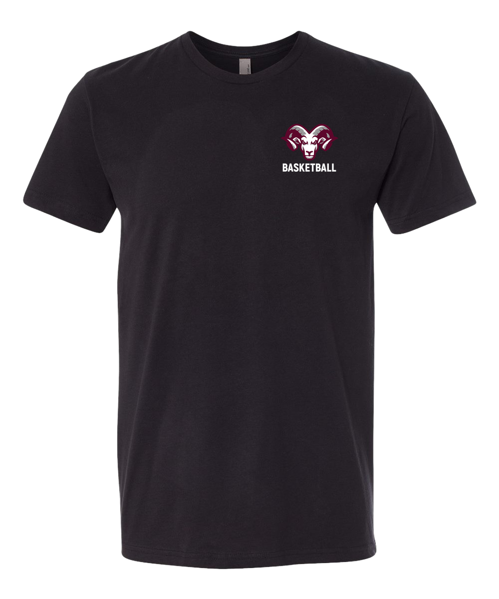 Riverview Basketball - Black T-Shirt - Left Chest
