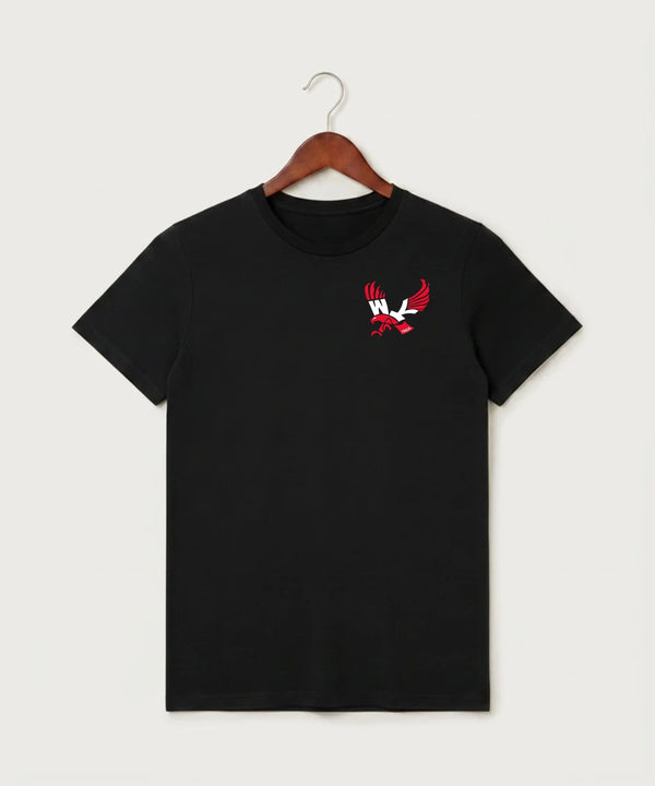 Wabasha Kellogg High School Volleyball (Girls) - Black T-Shirt - Left Chest