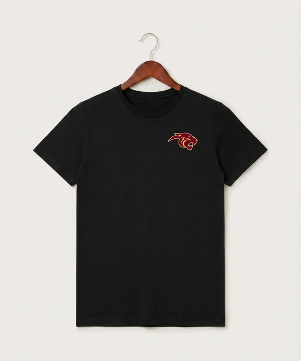 Pine Island High School Football (Boys) - Black T-Shirt - Left Chest