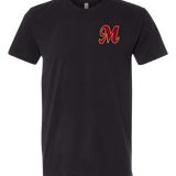 Mankato Area Youth Baseball Association - Black T-Shirt - Left Chest