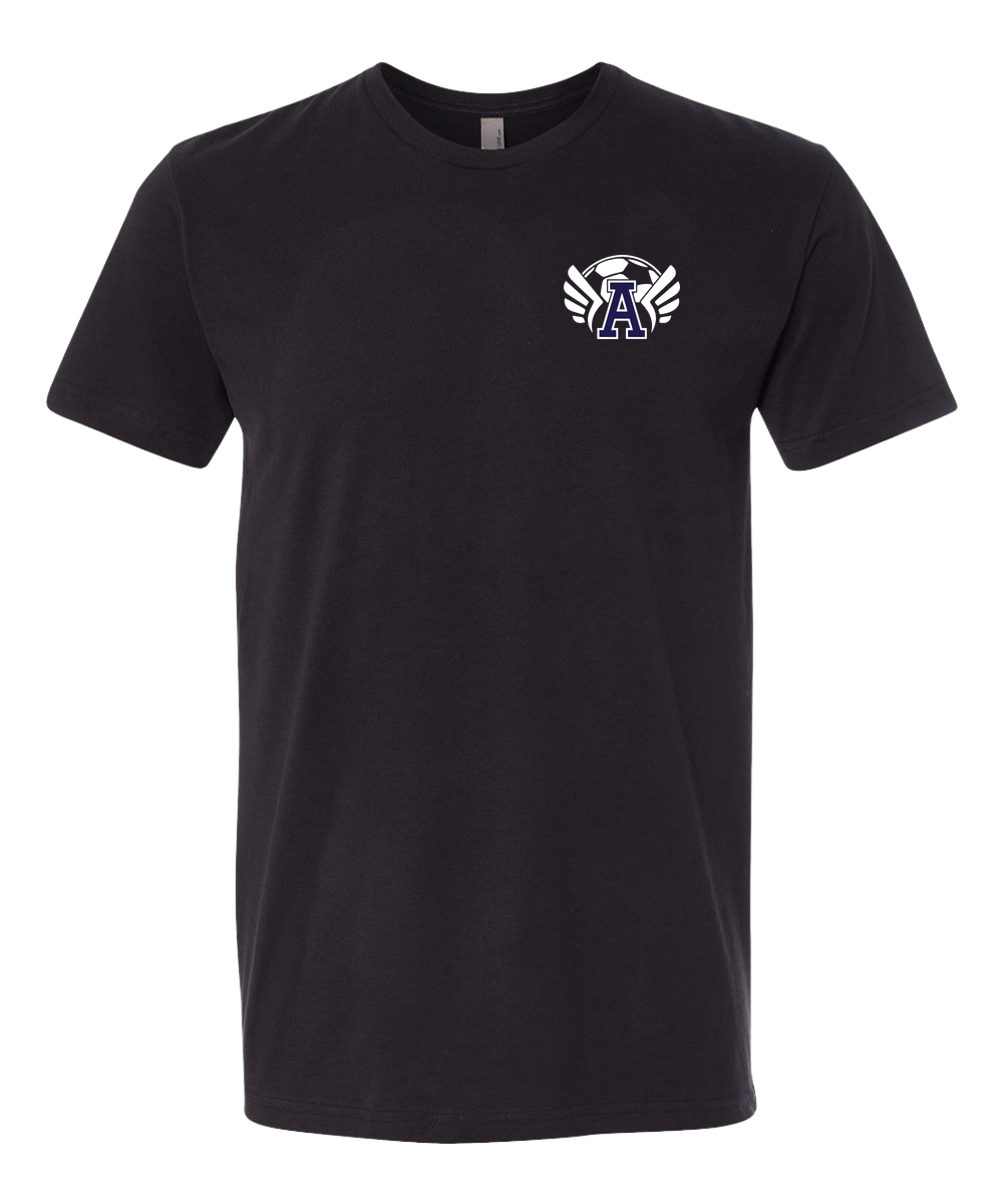 Abingdon Soccer - Black T-Shirt - Left Chest