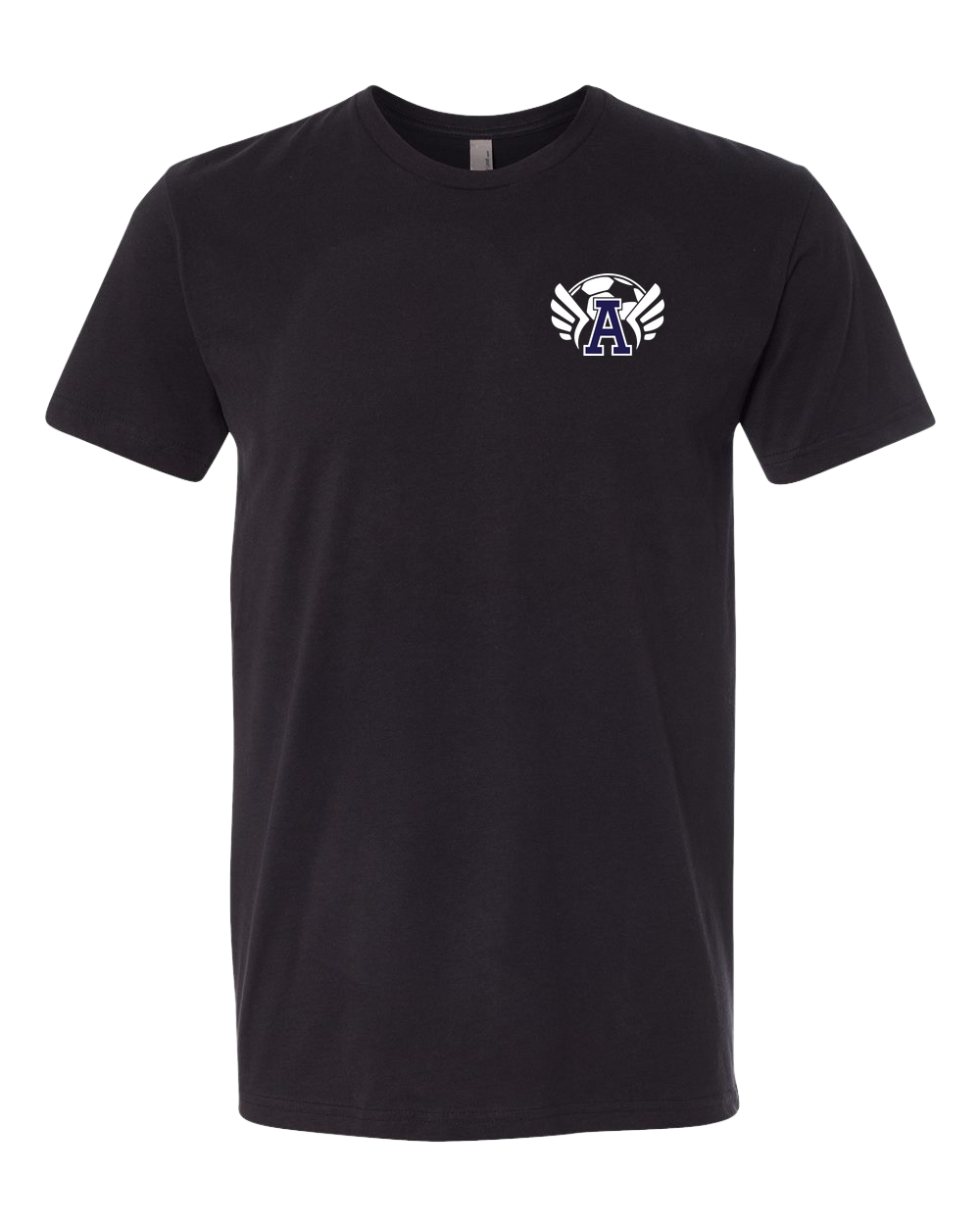 Abingdon Soccer - Black T-Shirt - Left Chest
