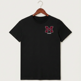 Moline Cheer general - Black T-Shirt - Left Chest