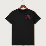 Moline Cheer general - Black T-Shirt - Left Chest