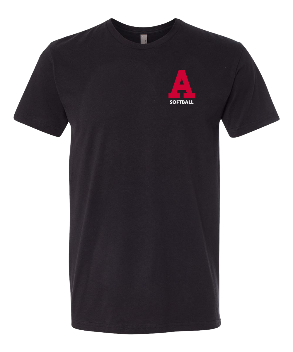 Austin Softball - Black T-Shirt - Left Chest