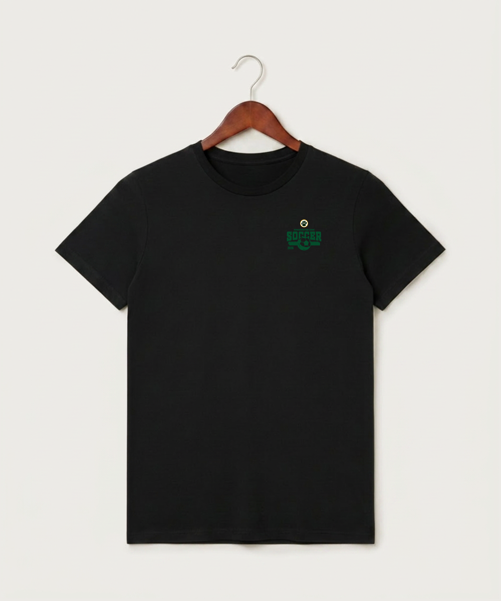 Ashwaubenon High School Soccer (Boys) - Black T-Shirt - Left Chest