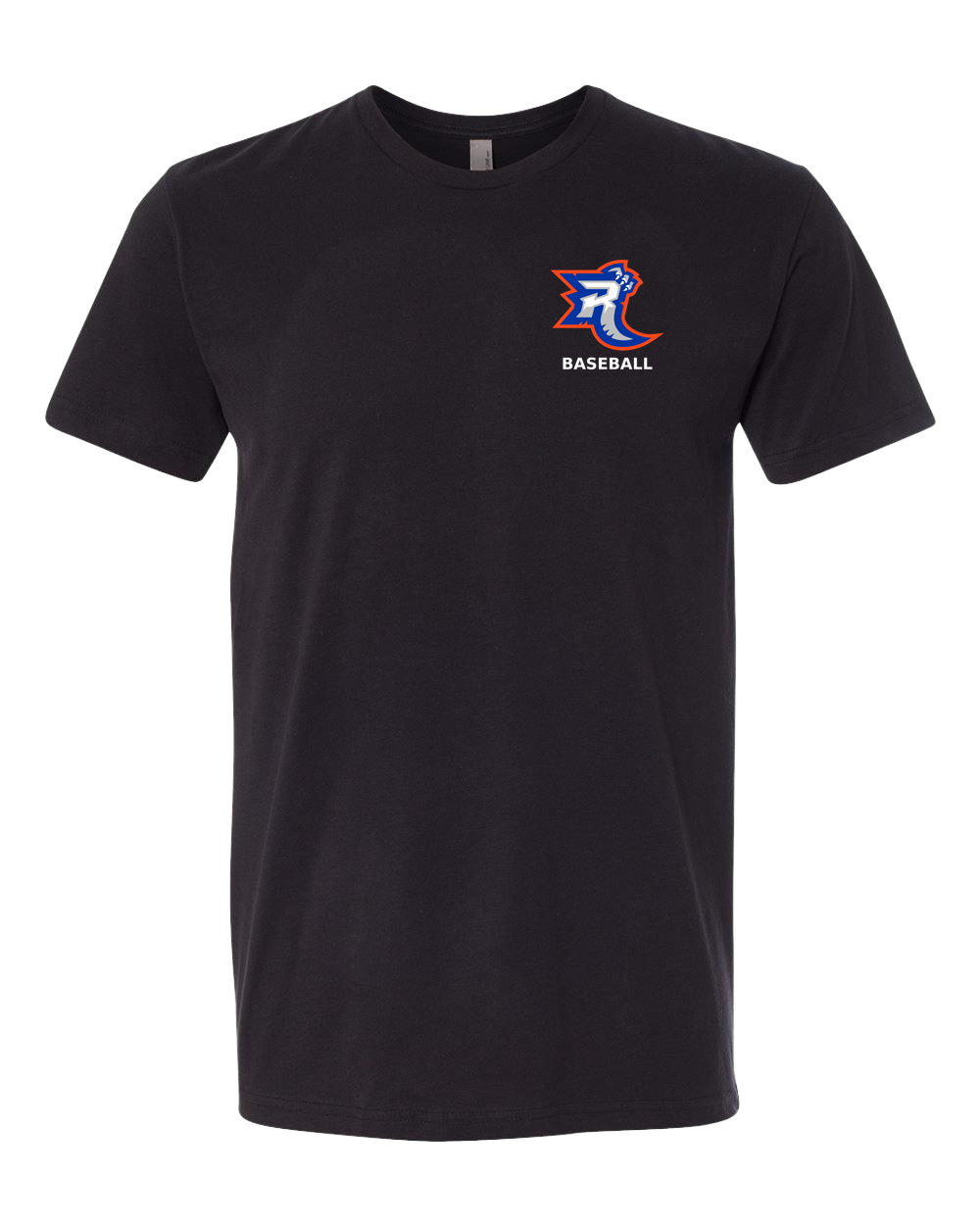 Carlton Wrenshall Baseball - Black T-Shirt - Left Chest