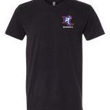 Carlton Wrenshall Baseball - Black T-Shirt - Left Chest