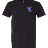 Carlton Wrenshall Baseball - Black T-Shirt - Left Chest