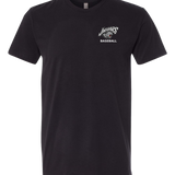 Hinckley Finlayson Baseball - Black T-Shirt - Left Chest