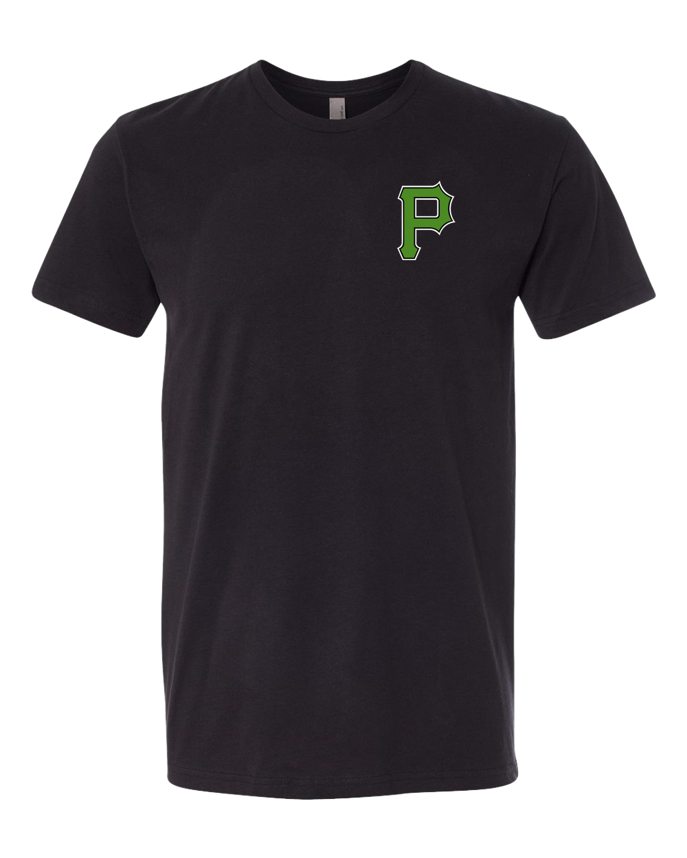 Pipestone Baseball - Black T-Shirt - Left Chest