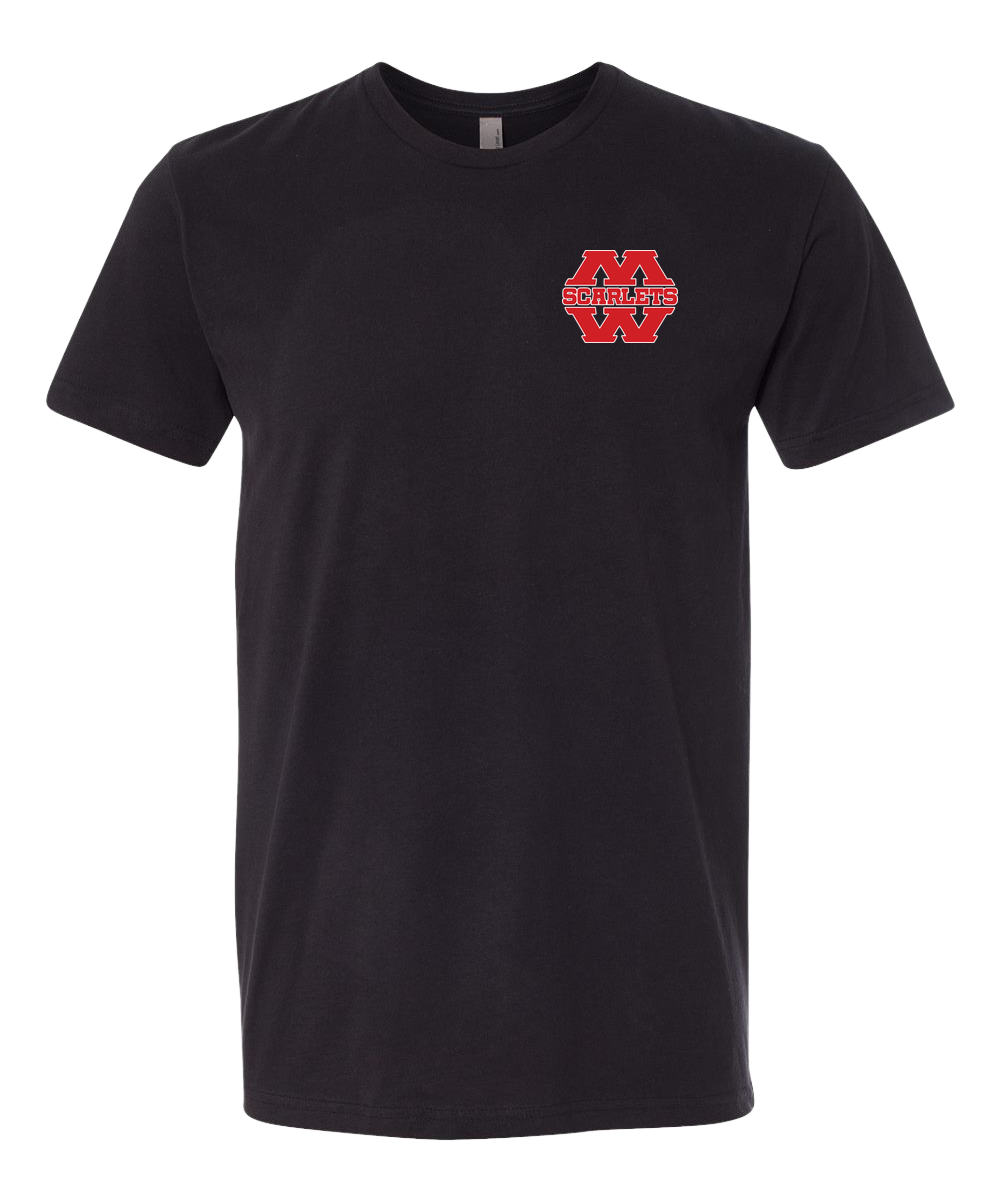 Mankato West Track - Black T-Shirt - Left Chest