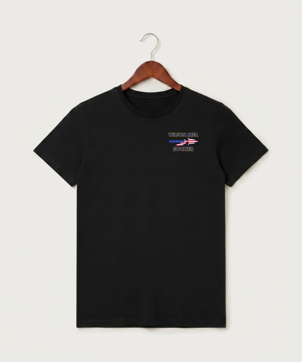 Wilson Area School Soccer Soccer - Black T-Shirt - Left Chest