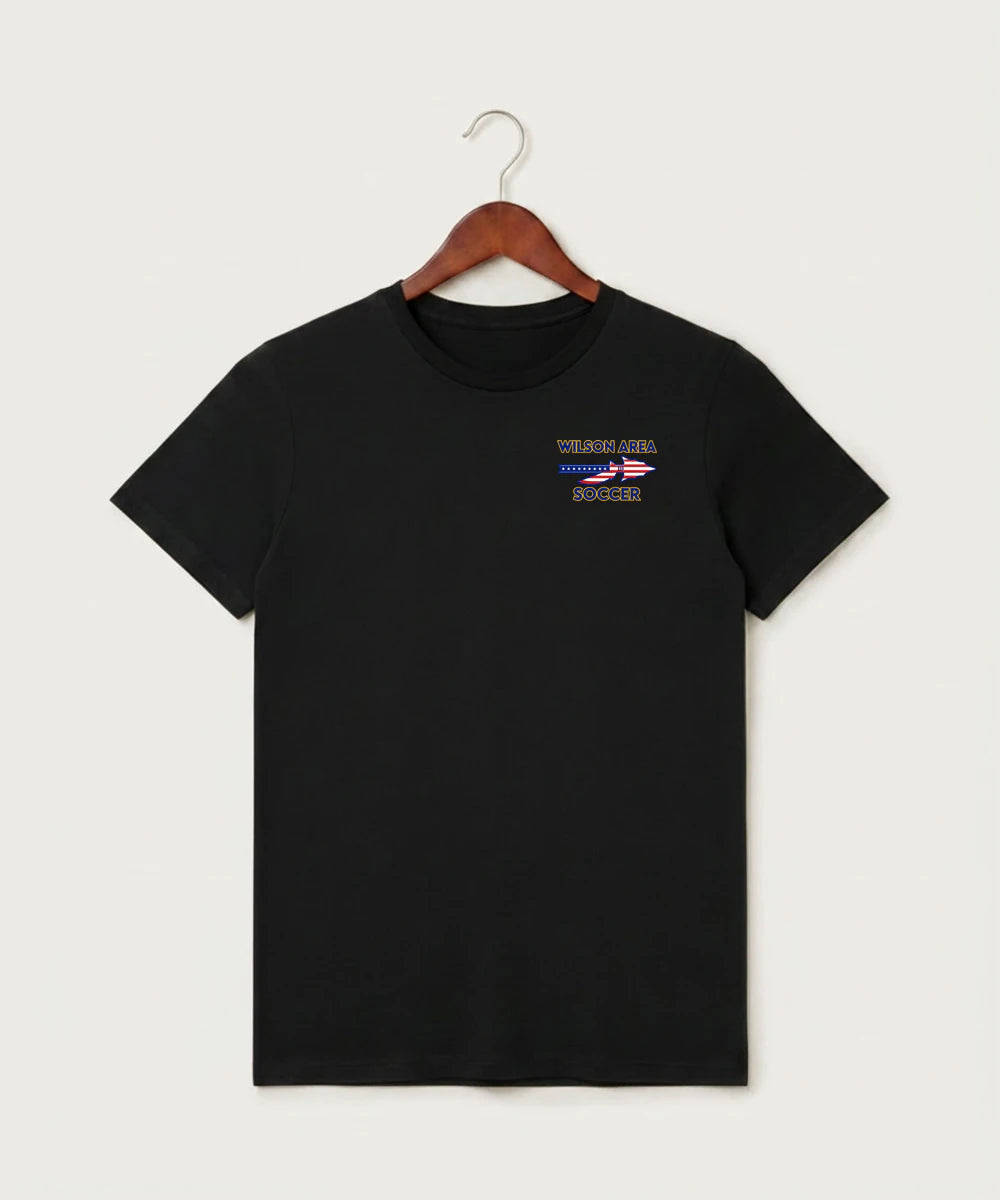 Wilson Area School Soccer Soccer - Black T-Shirt - Left Chest