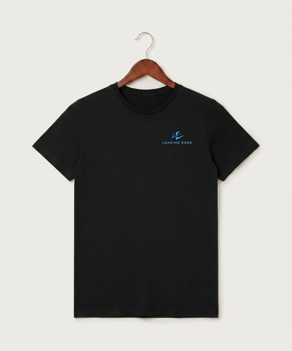 Leading Edge Team Store - Black T-Shirt - Left Chest