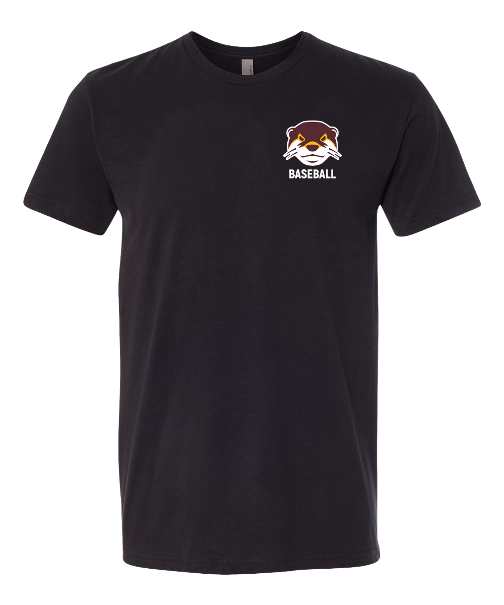 Fergus Falls Baseball - Black T-Shirt - Left Chest