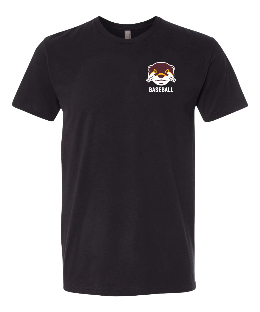 Fergus Falls Baseball - Black T-Shirt - Left Chest