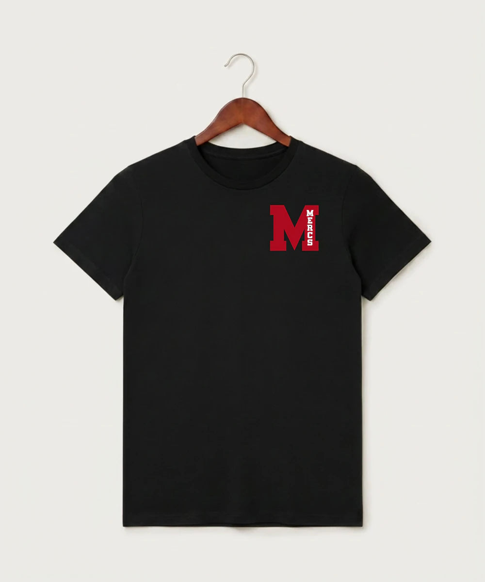 Mcgregor High School Football (Boys) - Black T-Shirt - Left Chest