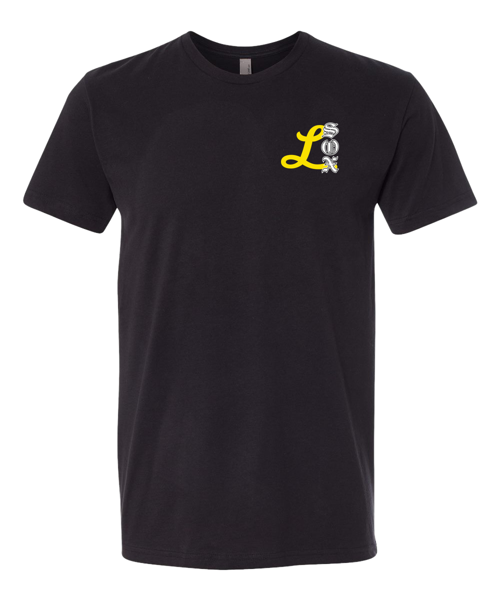Lamberton LongSox Baseball - Black T-Shirt - Left Chest