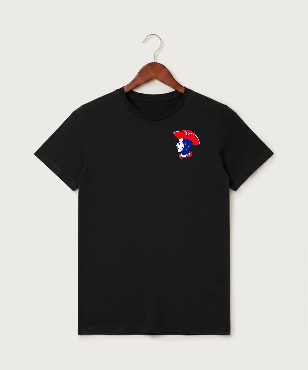 Hills-Beaver Creek High School Volleyball (Girls) - Black T-Shirt - Left Chest