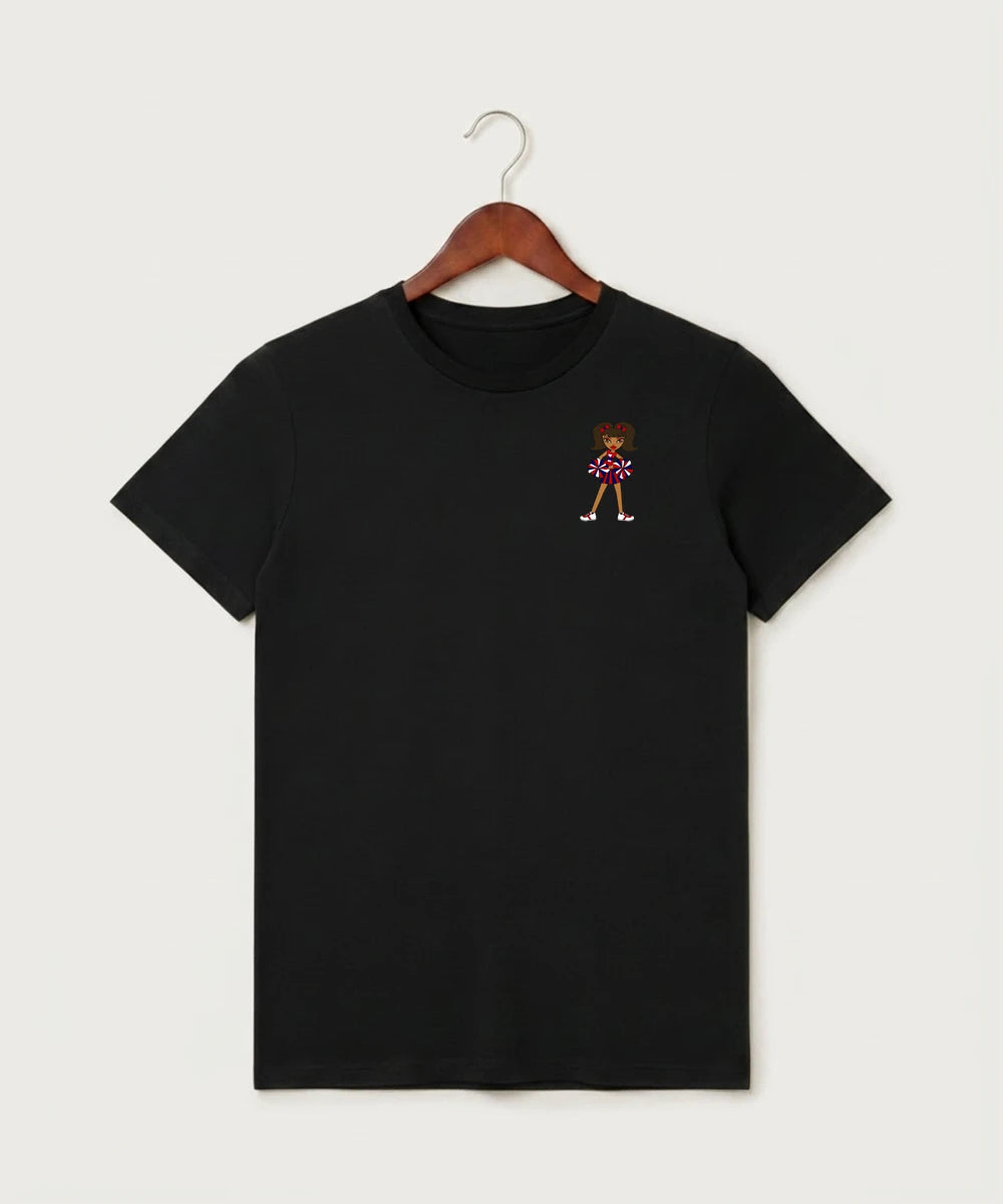 Independence High School Cheer Team - Black T-Shirt - Left Chest