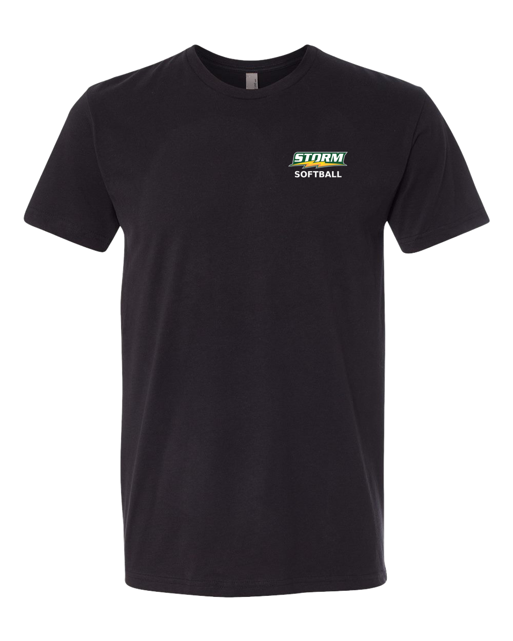 Sauk Rapids Rice Softball - Black T-Shirt - Left Chest