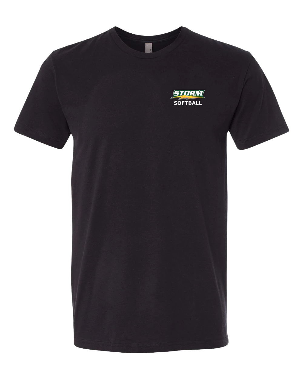Sauk Rapids Rice Softball - Black T-Shirt - Left Chest