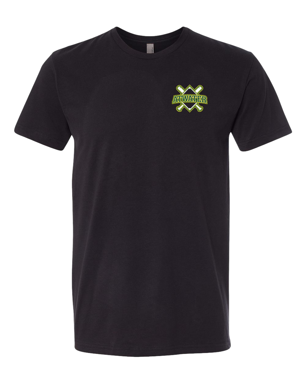 Atwater Baseball - Black T-Shirt - Left Chest