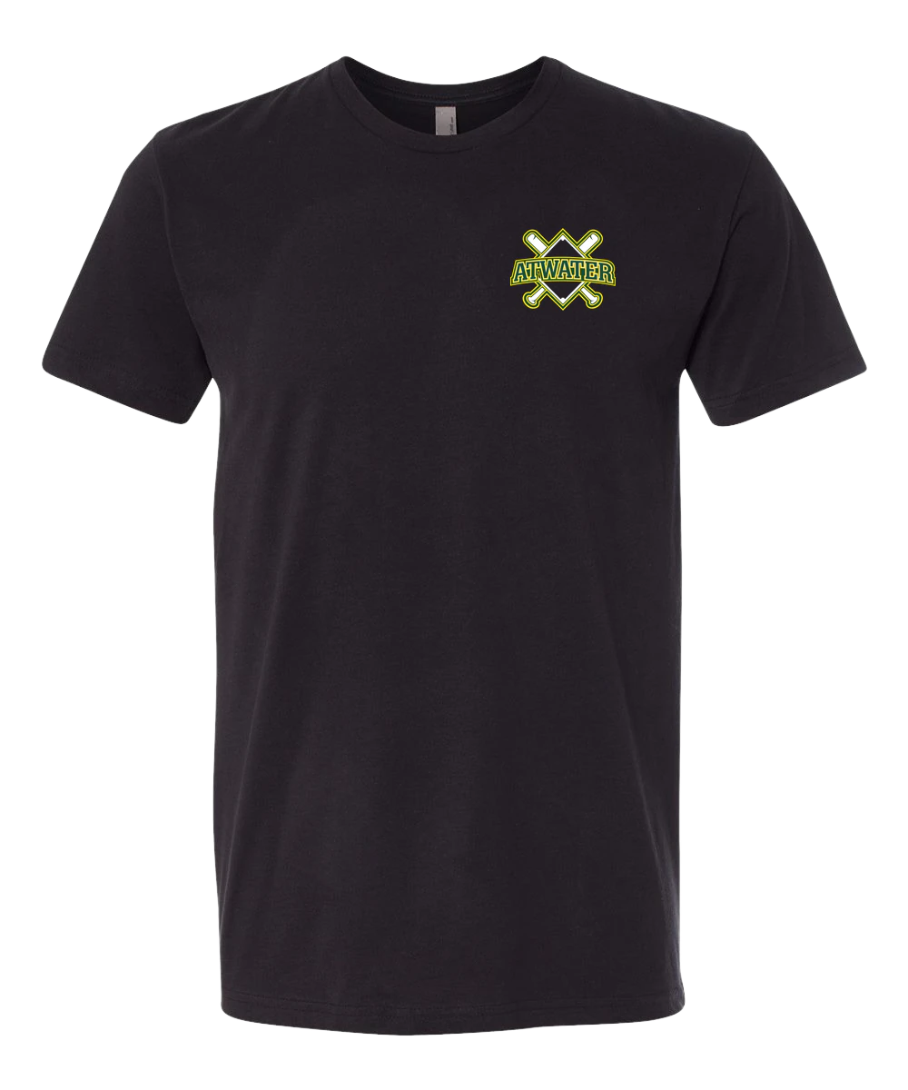 Atwater Baseball - Black T-Shirt - Left Chest