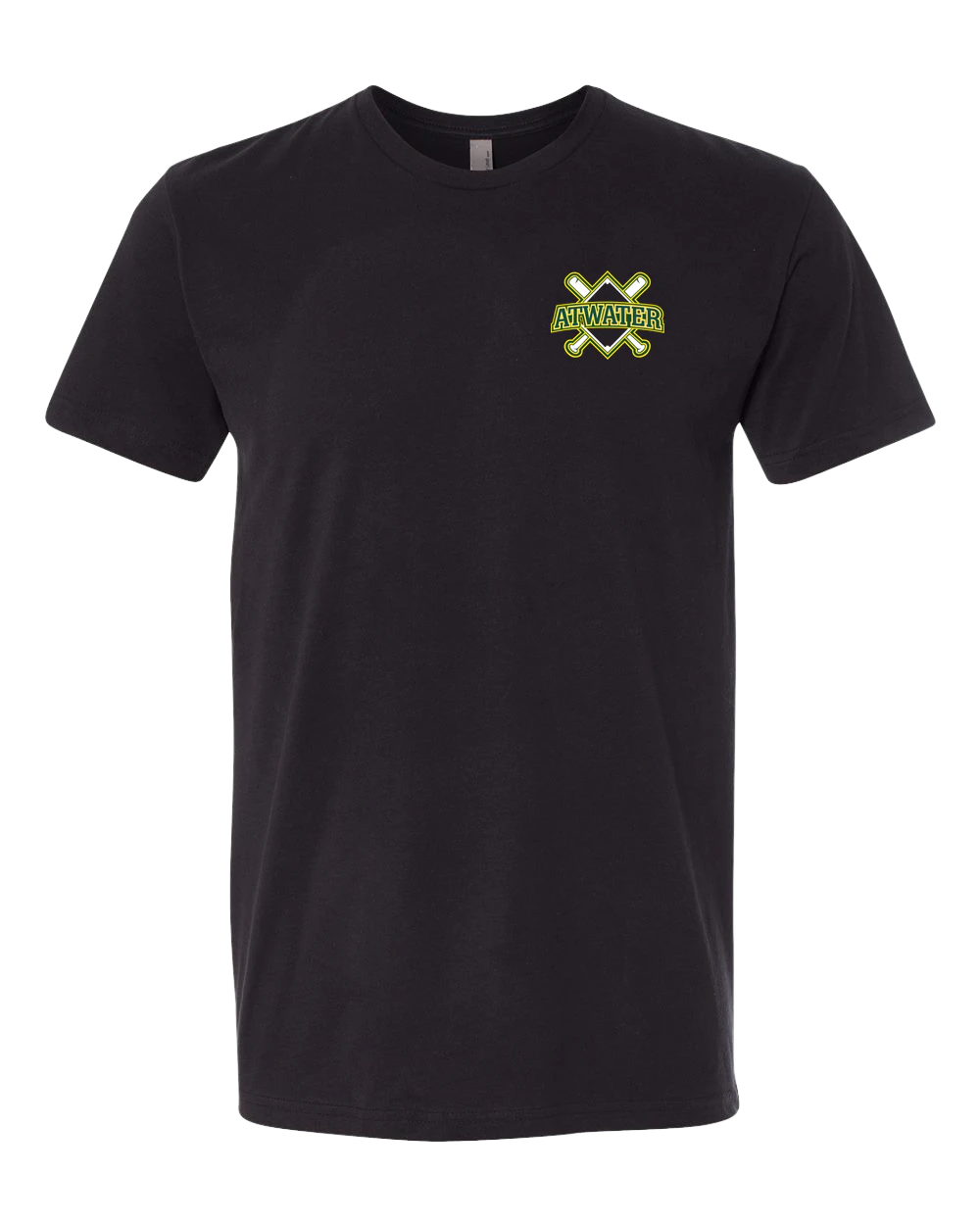 Atwater Baseball - Black T-Shirt - Left Chest