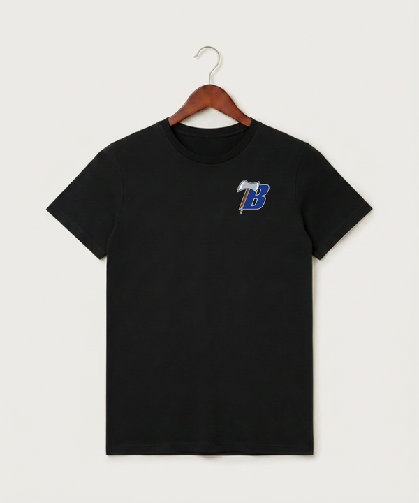 Bemidji High School Football (Boys) - Black T-Shirt - Left Chest