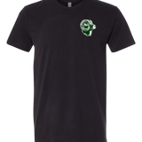 Roseau Baseball and Softball - Black T-Shirt - Left Chest