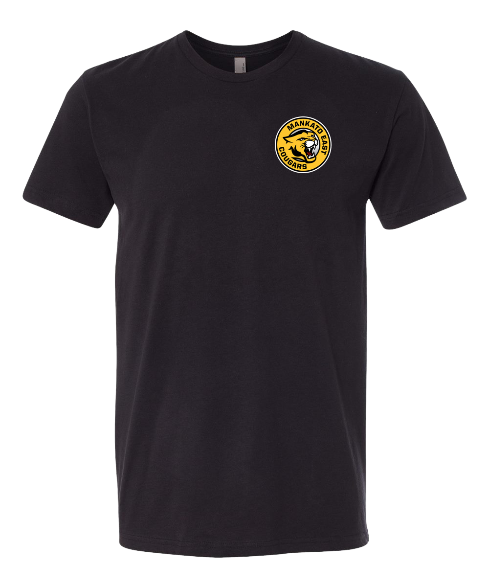 Mankato East Spring - Black T-Shirt - Left Chest