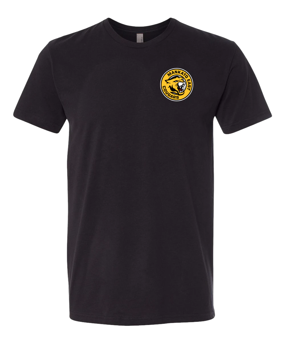 Mankato East Spring - Black T-Shirt - Left Chest