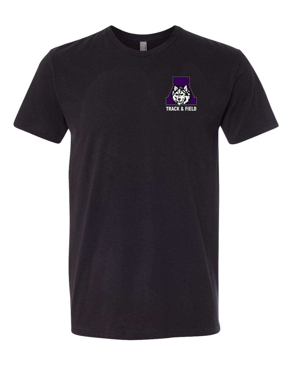 Albany Track & Field - Black T-Shirt - Left Chest