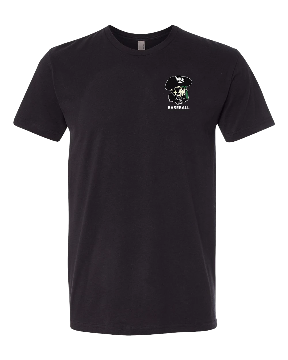 Waterville-Elysian-Morristown Baseball - Black T-Shirt - Left Chest
