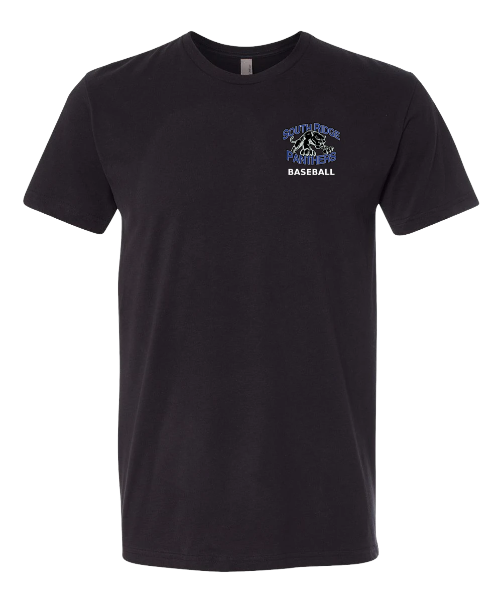 South Ridge Baseball - Black T-Shirt - Left Chest