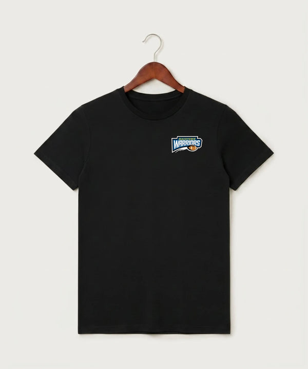 Macktown Warriors Football (Boys) - Black T-Shirt - Left Chest